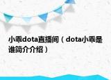 小乖dota直播间（dota小乖是谁简介介绍）