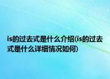 is的过去式是什么介绍(is的过去式是什么详细情况如何)