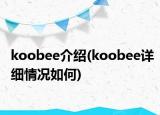 koobee介绍(koobee详细情况如何)