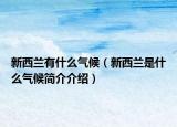 新西兰有什么气候（新西兰是什么气候简介介绍）