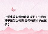 小学生该如何教育好孩子（小学的孩子该怎么教育 如何教育小学的孩子）