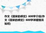 作文《回家的感觉》600字介绍(作文《回家的感觉》600字详细情况如何)