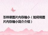 怎样使图片内存缩小（如何将图片内存缩小简介介绍）