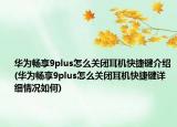 华为畅享9plus怎么关闭耳机快捷键介绍(华为畅享9plus怎么关闭耳机快捷键详细情况如何)