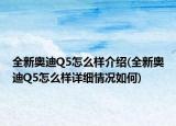全新奥迪Q5怎么样介绍(全新奥迪Q5怎么样详细情况如何)
