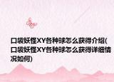 口袋妖怪XY各种球怎么获得介绍(口袋妖怪XY各种球怎么获得详细情况如何)