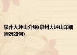 泉州大坪山介绍(泉州大坪山详细情况如何)