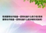 歌词里有也许我是一道微光是什么歌介绍(歌词里有也许我是一道微光是什么歌详细情况如何)