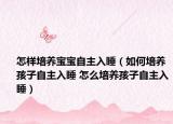 怎样培养宝宝自主入睡（如何培养孩子自主入睡 怎么培养孩子自主入睡）