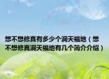 想不想修真有多少个洞天福地（想不想修真洞天福地有几个简介介绍）