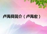 卢禹舜简介（卢禹宏）