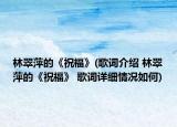 林翠萍的《祝福》(歌词介绍 林翠萍的《祝福》 歌词详细情况如何)