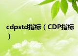 cdpstd指标（CDP指标）