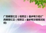 广西哪里红豆（相思豆）最多呢介绍(广西哪里红豆（相思豆）最多呢详细情况如何)