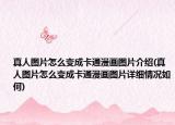 真人图片怎么变成卡通漫画图片介绍(真人图片怎么变成卡通漫画图片详细情况如何)