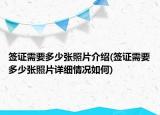 签证需要多少张照片介绍(签证需要多少张照片详细情况如何)