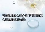 五菱凯捷怎么样介绍(五菱凯捷怎么样详细情况如何)