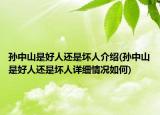 孙中山是好人还是坏人介绍(孙中山是好人还是坏人详细情况如何)