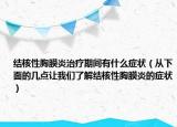 结核性胸膜炎治疗期间有什么症状（从下面的几点让我们了解结核性胸膜炎的症状）