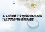3733游戏盒子安全吗介绍(3733游戏盒子安全吗详细情况如何)