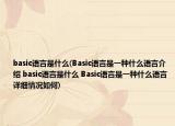 basic语言是什么(Basic语言是一种什么语言介绍 basic语言是什么 Basic语言是一种什么语言详细情况如何)
