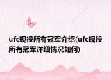 ufc现役所有冠军介绍(ufc现役所有冠军详细情况如何)