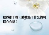 助教都干啥（助教是干什么的啊简介介绍）