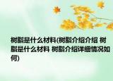 树脂是什么材料(树脂介绍介绍 树脂是什么材料 树脂介绍详细情况如何)