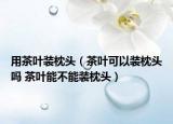 用茶叶装枕头（茶叶可以装枕头吗 茶叶能不能装枕头）