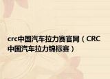 crc中国汽车拉力赛官网（CRC 中国汽车拉力锦标赛）