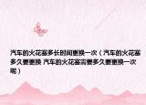汽车的火花塞多长时间更换一次（汽车的火花塞多久要更换 汽车的火花塞需要多久要更换一次呢）