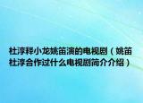 杜淳释小龙姚笛演的电视剧（姚笛杜淳合作过什么电视剧简介介绍）