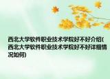 西北大学软件职业技术学院好不好介绍(西北大学软件职业技术学院好不好详细情况如何)