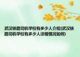 武汉铁路司机学校有多少人介绍(武汉铁路司机学校有多少人详细情况如何)