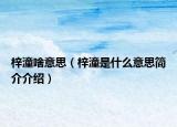 梓潼啥意思（梓潼是什么意思简介介绍）