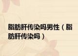 脂肪肝传染吗男性（脂肪肝传染吗）