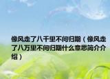 像风走了八千里不问归期（像风走了八万里不问归期什么意思简介介绍）