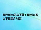哔咔在ios怎么下载（哔咔ios怎么下载简介介绍）