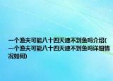 一个渔夫可能八十四天逮不到鱼吗介绍(一个渔夫可能八十四天逮不到鱼吗详细情况如何)