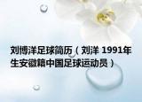 刘博洋足球简历（刘洋 1991年生安徽籍中国足球运动员）