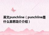 英文punchline（punchline是什么意思简介介绍）