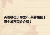 芙蓉楼位于哪里?（芙蓉楼位于哪个城市简介介绍）