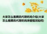 大家怎么看腾讯代理吃鸡介绍(大家怎么看腾讯代理吃鸡详细情况如何)