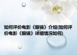 如何评价电影《眼镜》介绍(如何评价电影《眼镜》详细情况如何)