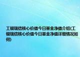 工银瑞信核心价值今日基金净值介绍(工银瑞信核心价值今日基金净值详细情况如何)