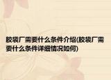 胶袋厂需要什么条件介绍(胶袋厂需要什么条件详细情况如何)