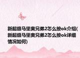 新超级马里奥兄弟2怎么按ok介绍(新超级马里奥兄弟2怎么按ok详细情况如何)