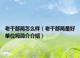 老干部局怎么样（老干部局是好单位吗简介介绍）