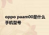 oppo paam00是什么手机型号