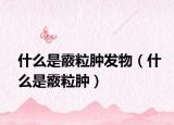 什么是霰粒肿发物（什么是霰粒肿）